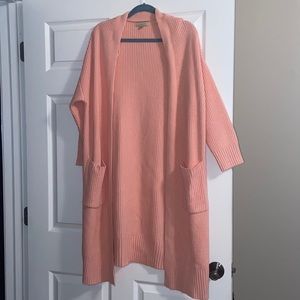Medium Peach Long Cardigan
